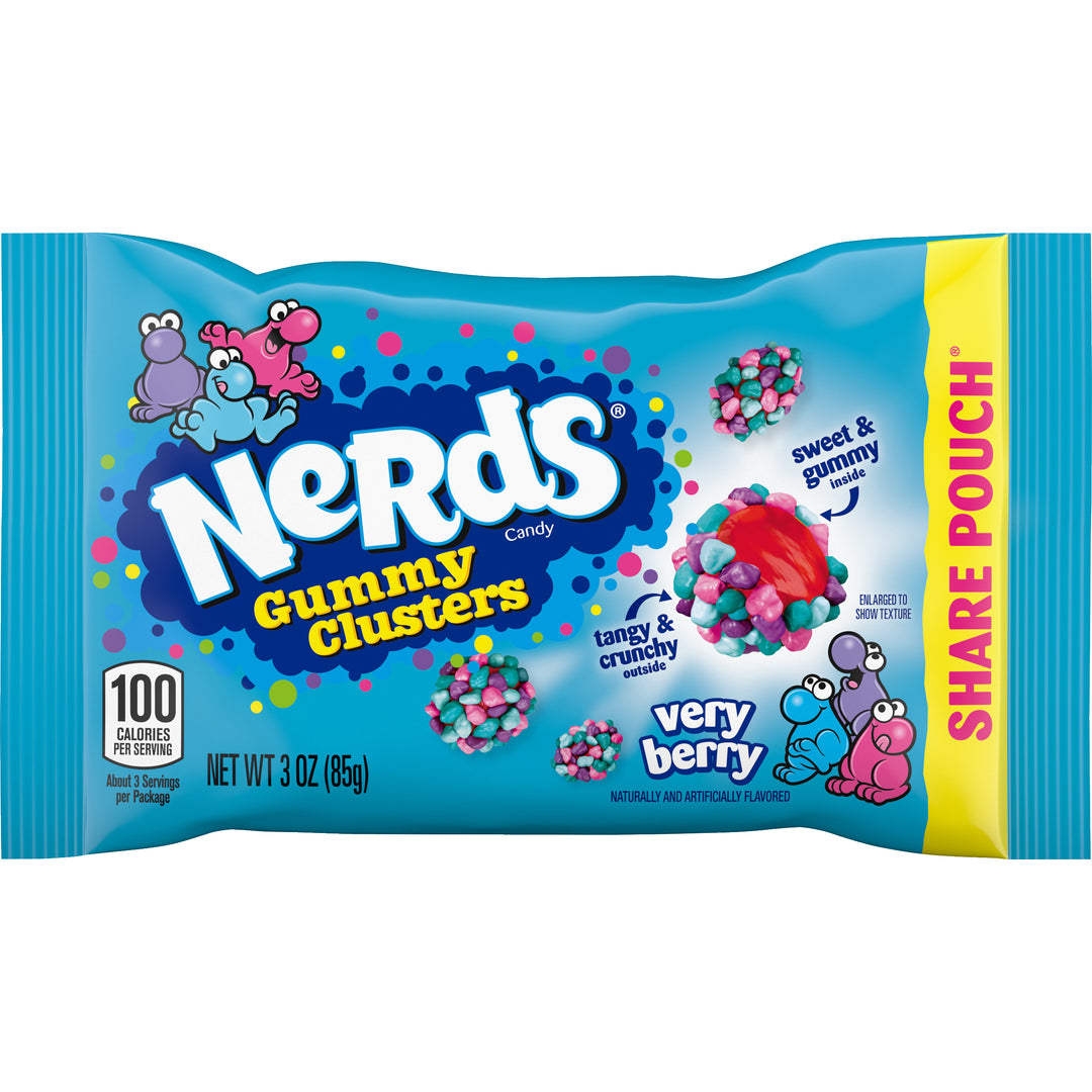 Nerds Very Berry Gummy Clusters-3 oz.-12/Box-4/Case