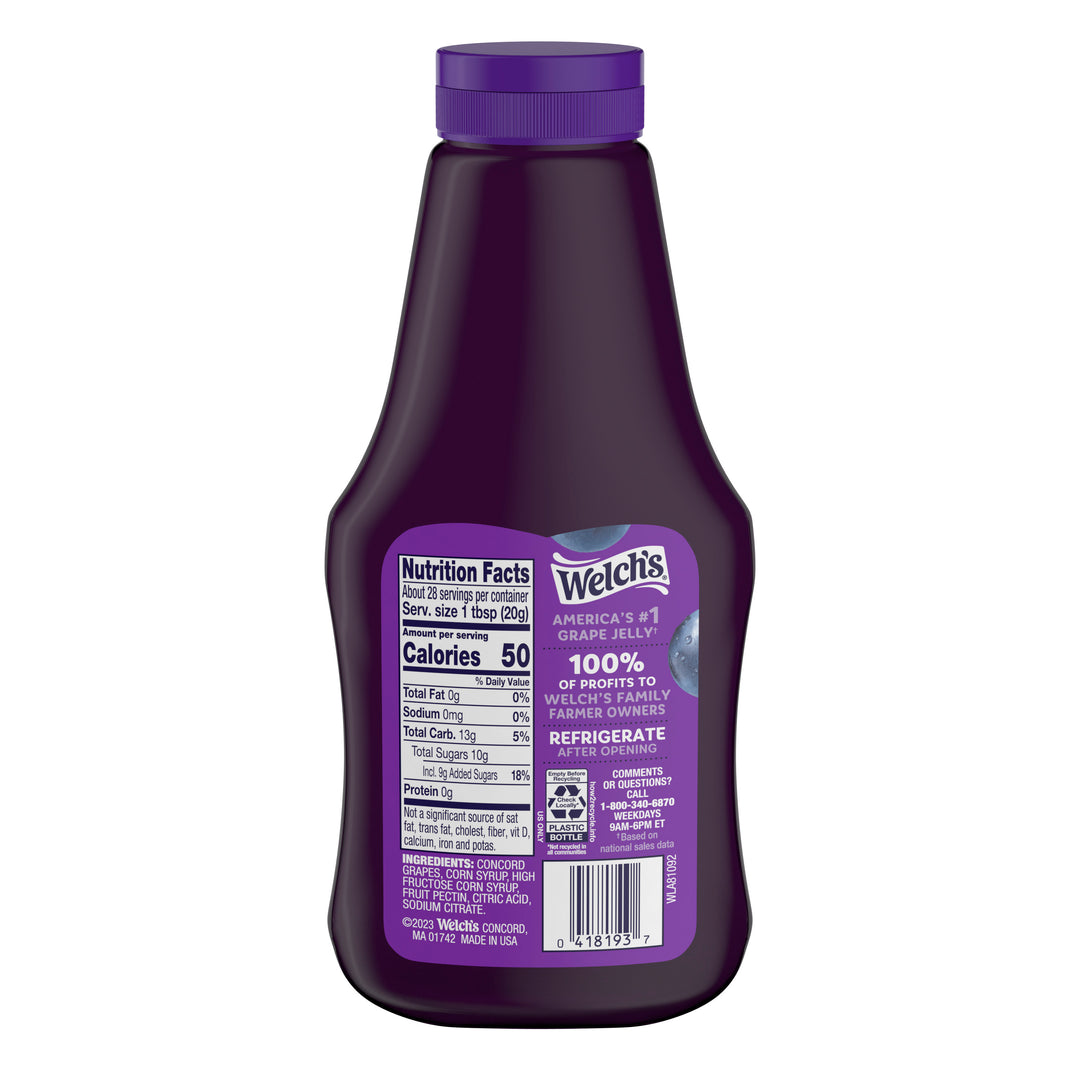 Welch's Grape Squeeze Jelly-20 oz.-12/Case