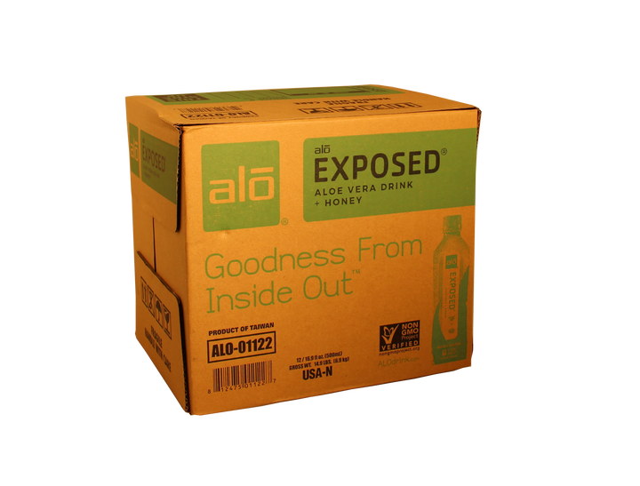 Alo Drink Exposed Original Aloe & Honey-16.9 fl oz.s-12/Case