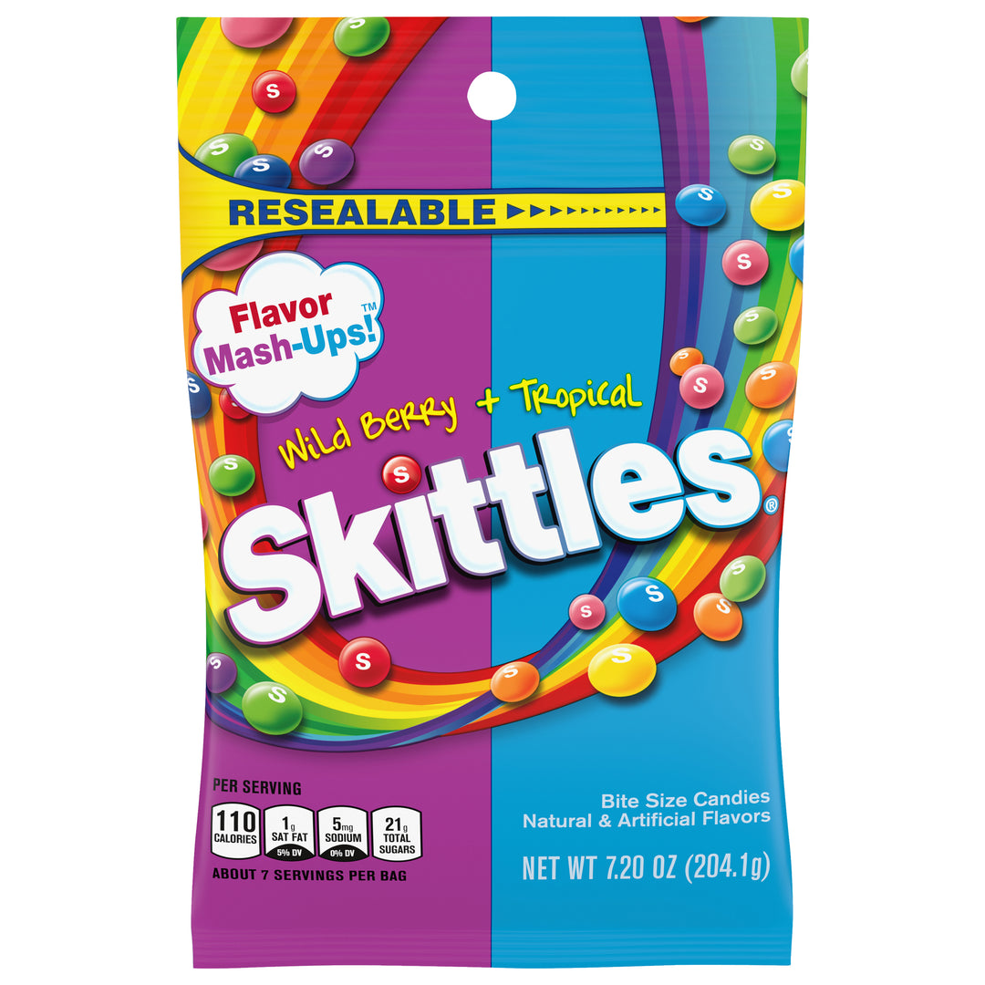 Skittles Mash-Ups Peg Bag-7.2 oz.-12/Case