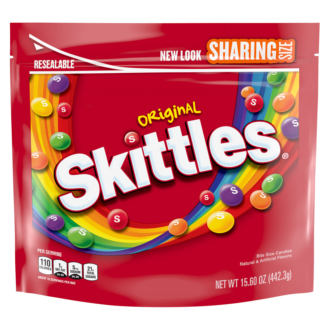 Skittles Original Stand Up Pouch-15.6 oz.-6/Case
