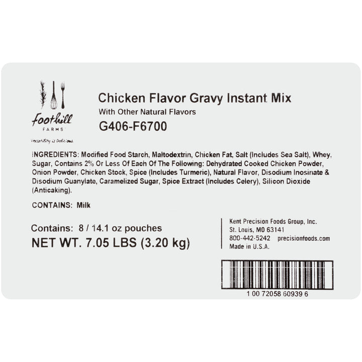 Foothill Farms Instant Chicken Gravy Mix-14.1 oz.-8/Case