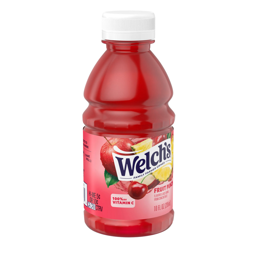 Welch's Fruit Punch Juice Drink-10 fl oz.-24/Case