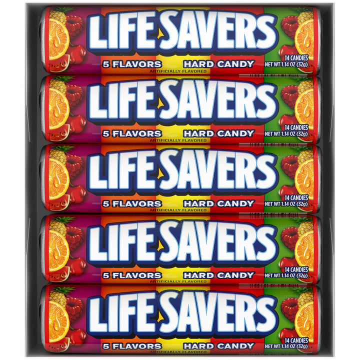 Lifesavers Five Flavor Candy Roll-1.14 oz.-20/Box-15/Case