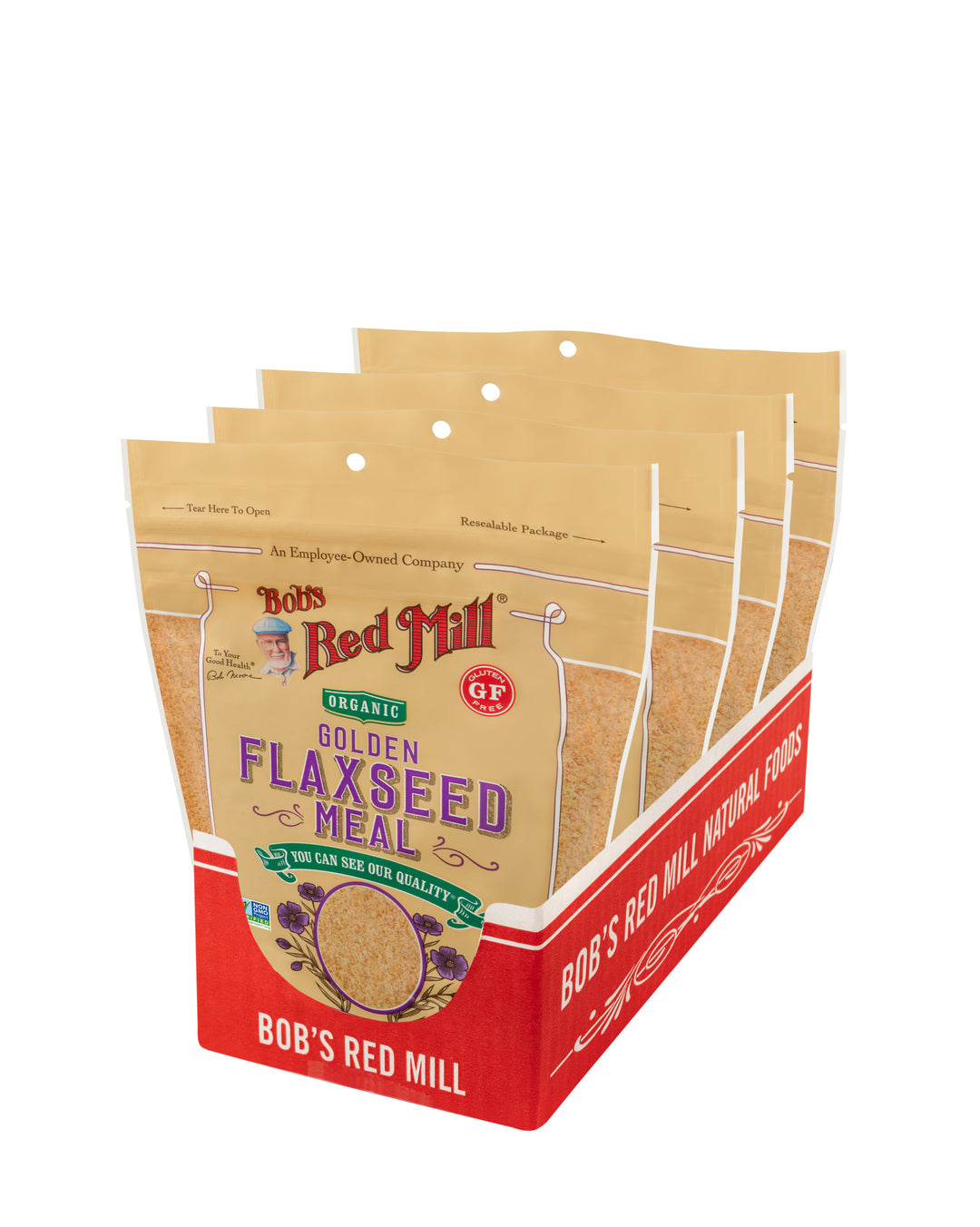 Bob's Red Mill Natural Foods Inc Organic Golden Flaxseed Meal-16 oz.-4/Case