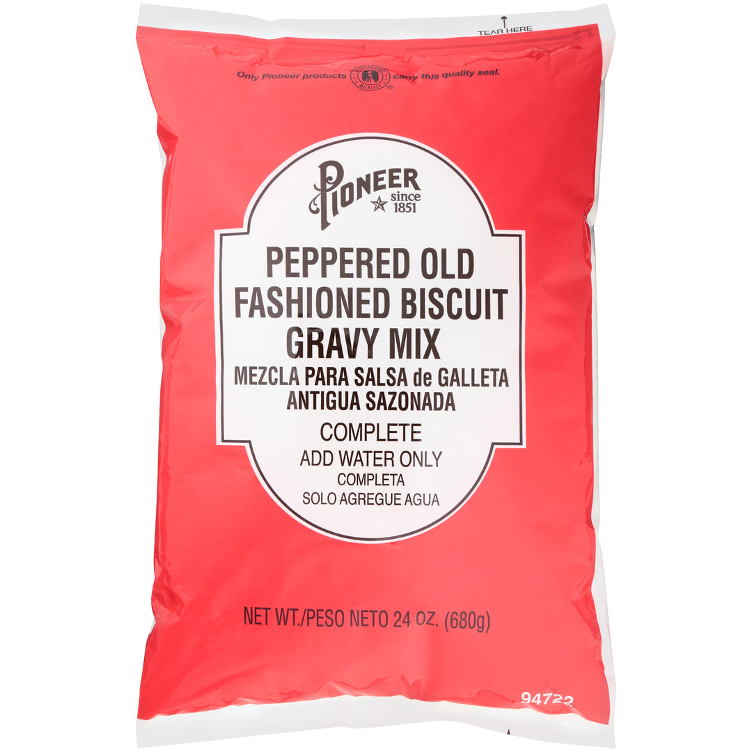 Pioneer Old Fashioned Peppered Gravy Mix Biscuit Mix-24 oz.-6/Case
