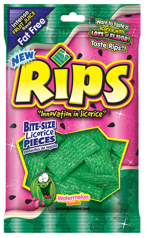 Rips Bite Size Watermelon Peg Bag-4 oz.-12/Case