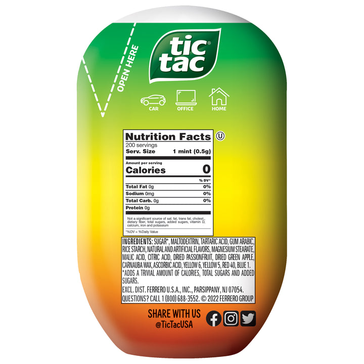 Tic Tac Fridge Pack-3.4 oz.-8/Box-6/Case