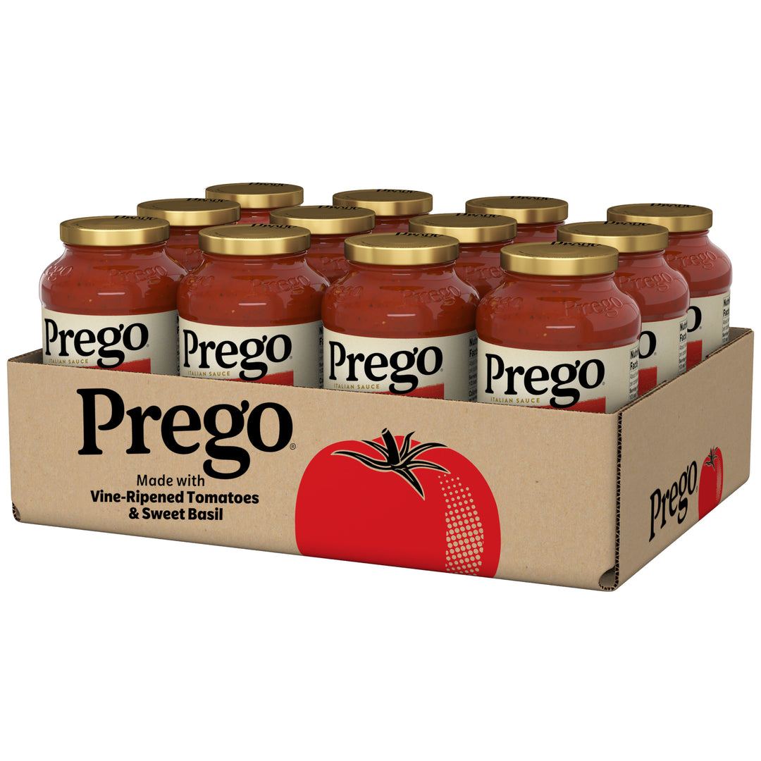 prego plant based sauce Prego Sauce Traditional Spaghetti Glass Jar-24 oz.-12/Case MPN# 200000018716 – Round Eye Supply