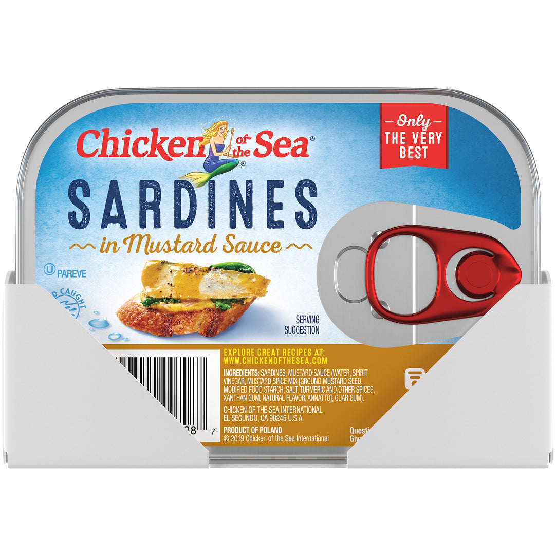 Chicken Of The Sea Sardines In Mustard-3.75 oz.-18/Case