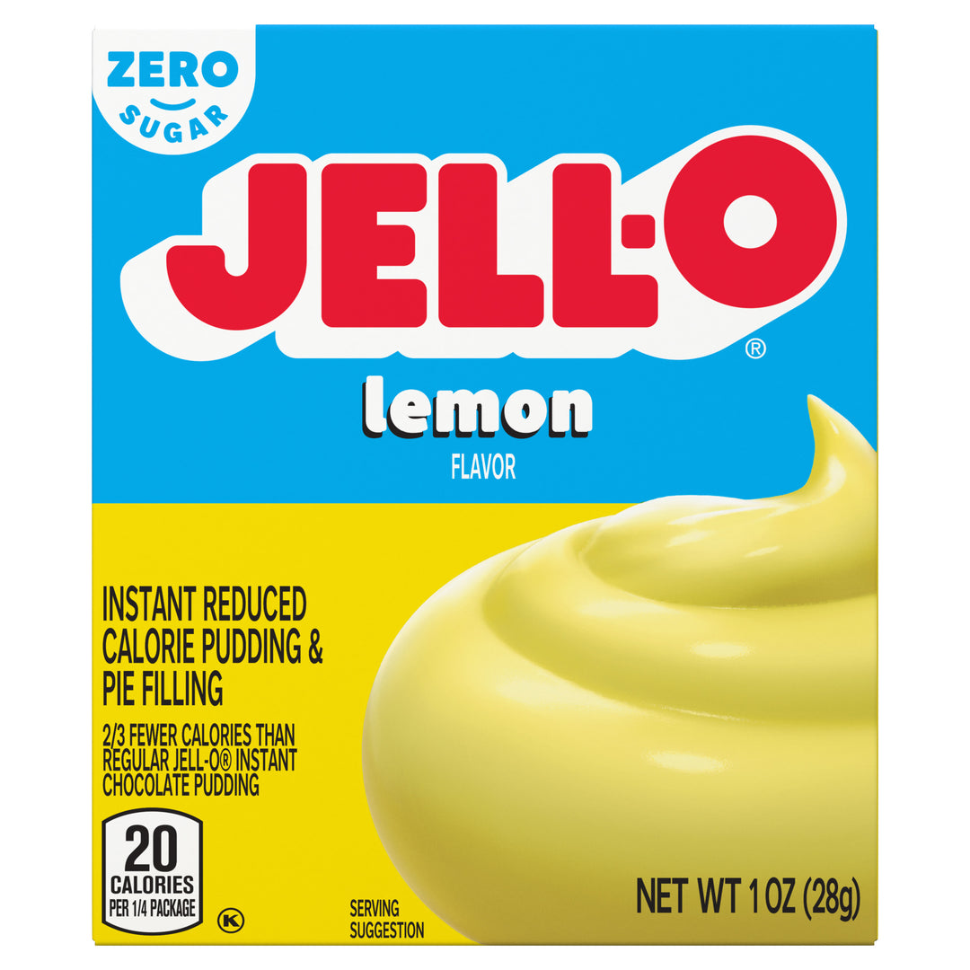 Jell-O Sugar Free Lemon Flavored Pudding Mix-1 oz.-24/Case