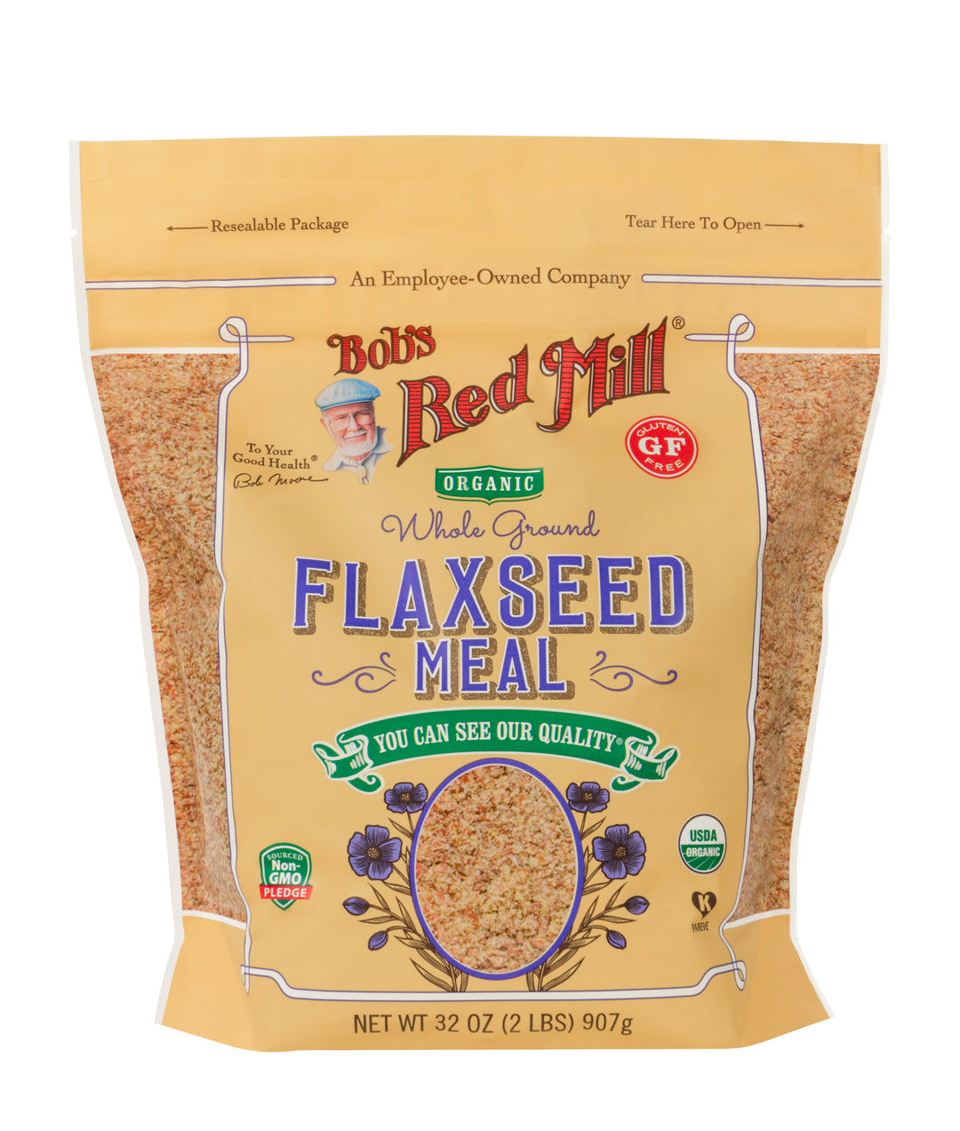 Bob's Red Mill Natural Foods Inc Organic Brown Flaxseed Meal-32 oz.-4/Case