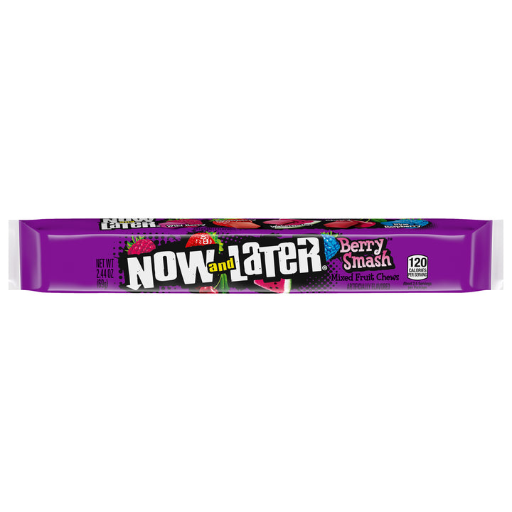 Now & Later Berry Smash Bar Pack-2.44 oz.-24/Box-12/Case