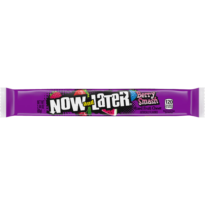 Now & Later Berry Smash Bar Pack-2.44 oz.-24/Box-12/Case