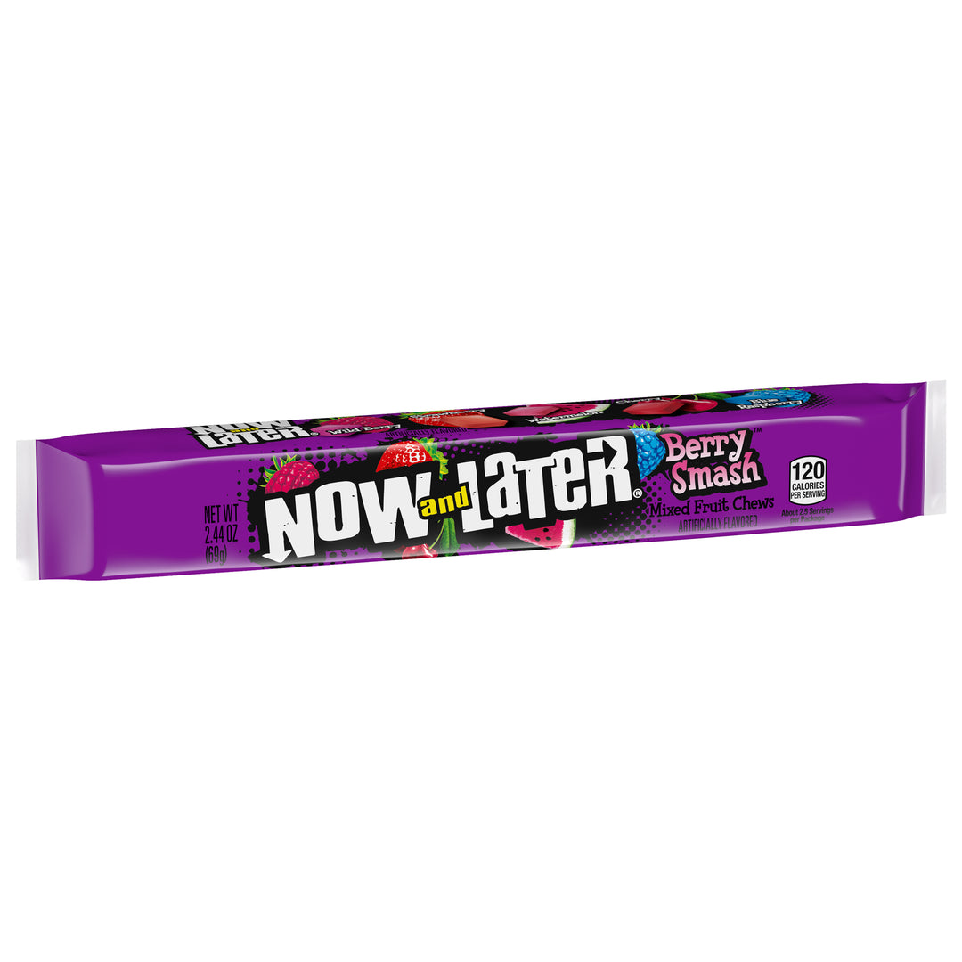 Now & Later Berry Smash Bar Pack-2.44 oz.-24/Box-12/Case