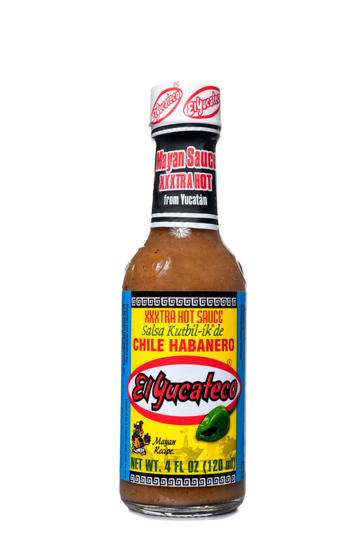 El Yucateco Extra Hot Haberno Sauce Bottle-4 oz.-12/Case