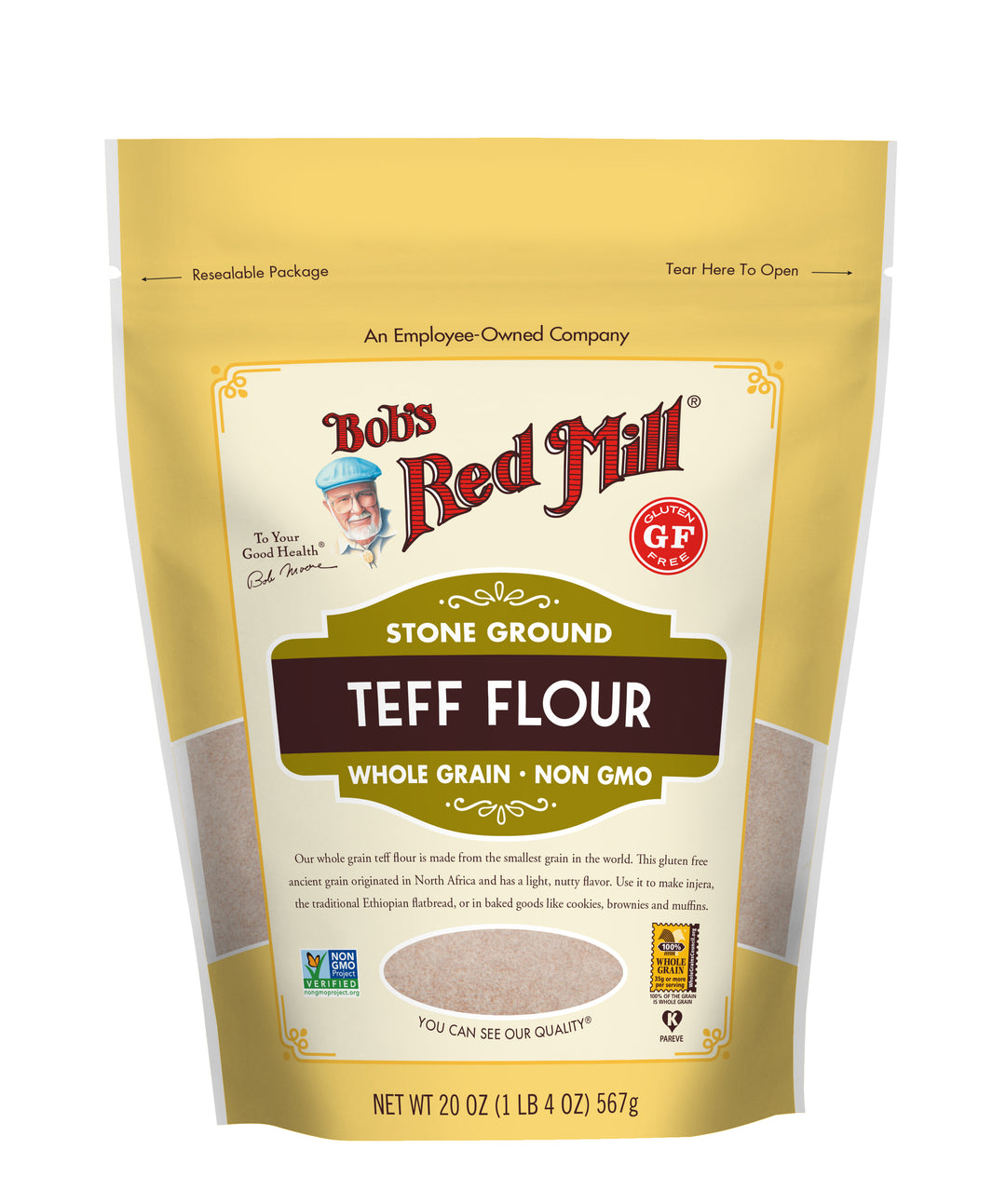 Bob's Red Mill Natural Foods Inc Teff Whole Grain Flour-20 oz.-4/Case
