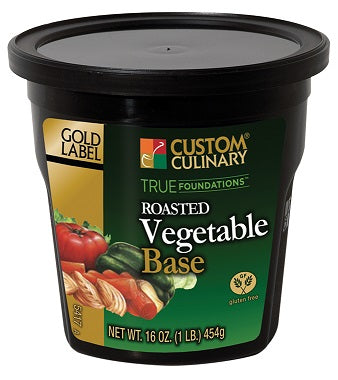 Gold Label No Msg Added Clean Label Gluten Free Roasted Vegetable Base-1 lb.-6/Case