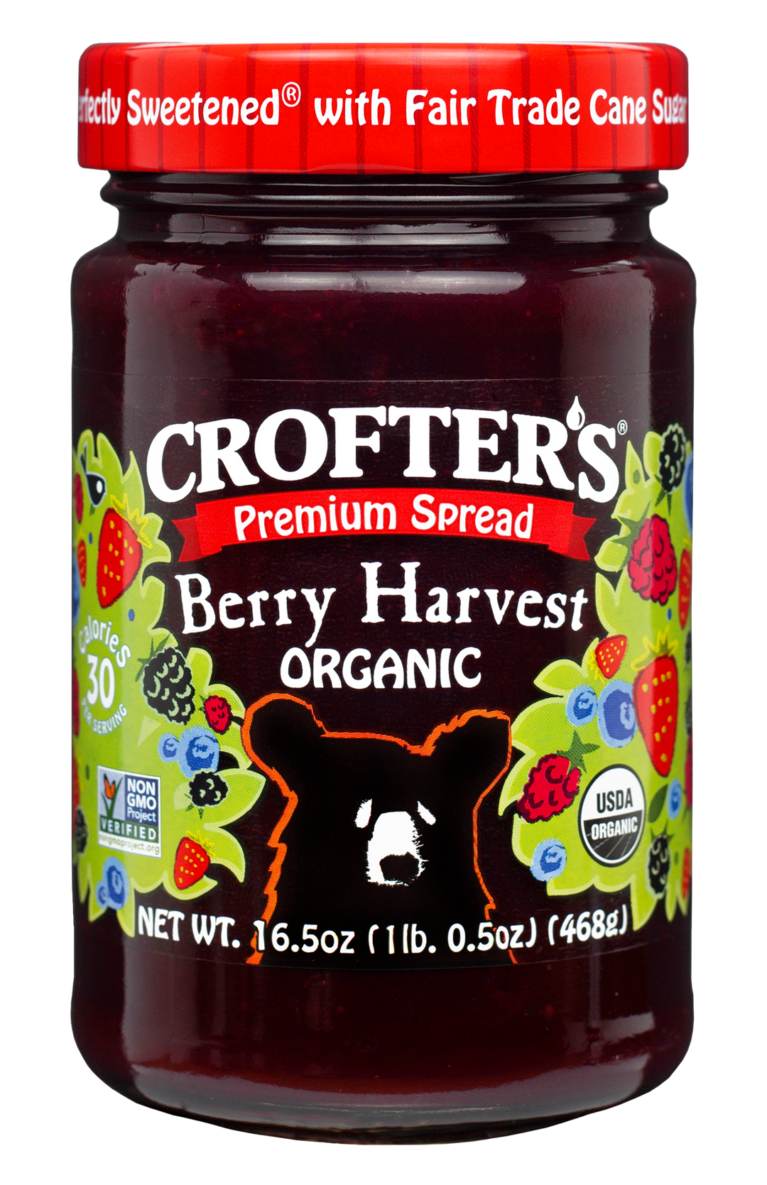 Crofters Organic Spread Premium Harvest Berry-16.5 oz.-6/Case