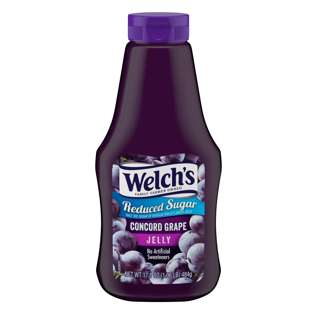 Welch's Concord Grape Reduced Sugar Squeeze Jelly-17.1 oz.-12/Case