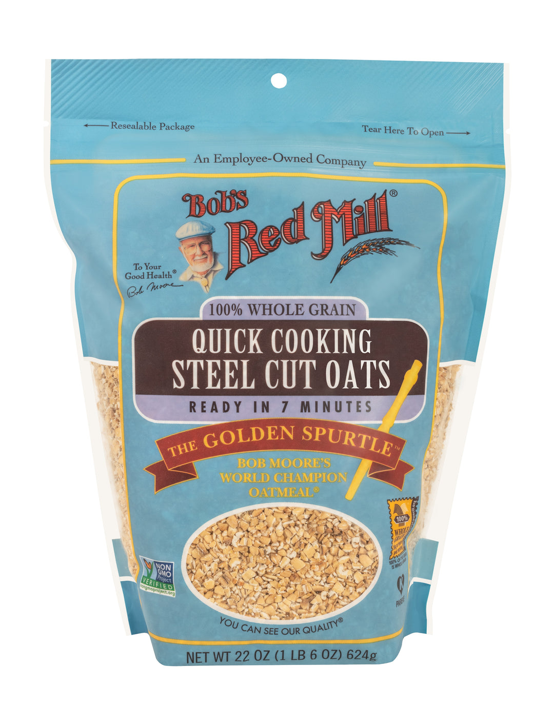 Bob's Red Mill Natural Foods Inc Quick Cooking Steel Cut Oats-22 oz.-4/Case