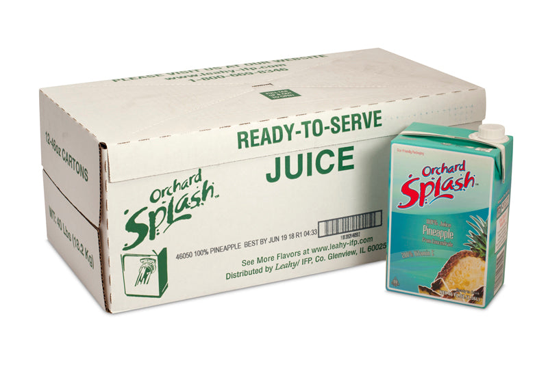 Orchard Splash Juice Aseptic 100% Pineapple-46 oz.-1/Box-12/Case