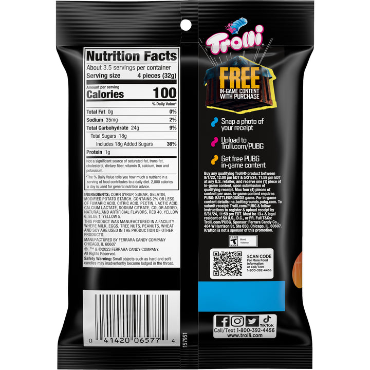 Trolli Bursting Crawlers-4.25 oz.-12/Case
