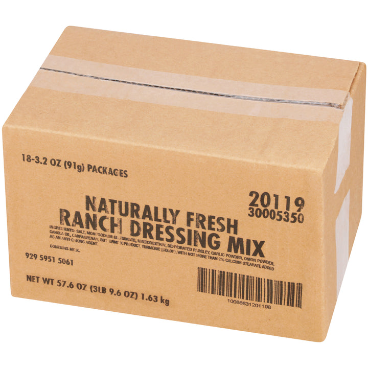 Naturally Fresh Ranch Mix Dressing Mix-3.2 oz.-18/Case
