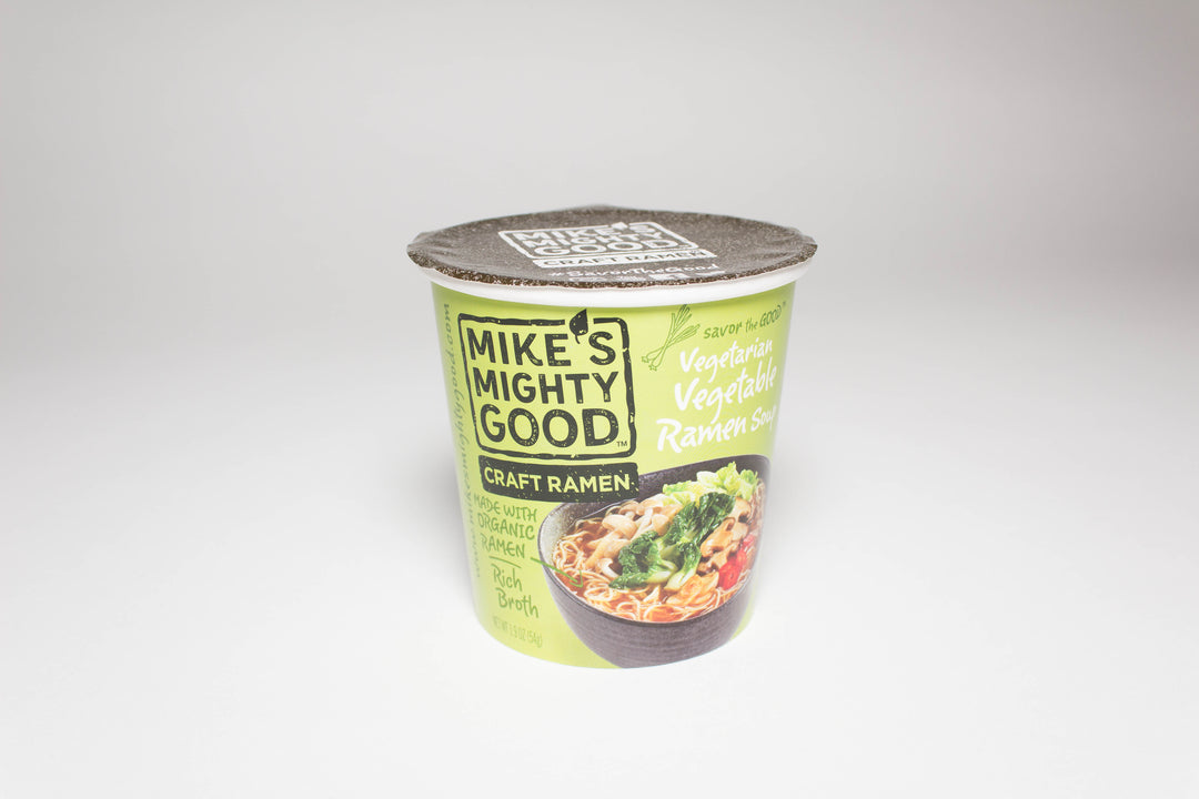 Mike's Mighty Good Craft Ramen Organic Vegetarian Vegetable Ramen Noodle Soup-1.9 oz.-6/Case