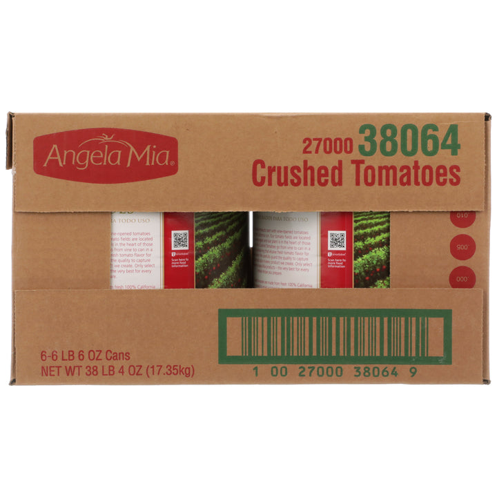 Angela Mia Tomato Angela Mia Crushed-102 oz.-6/Case