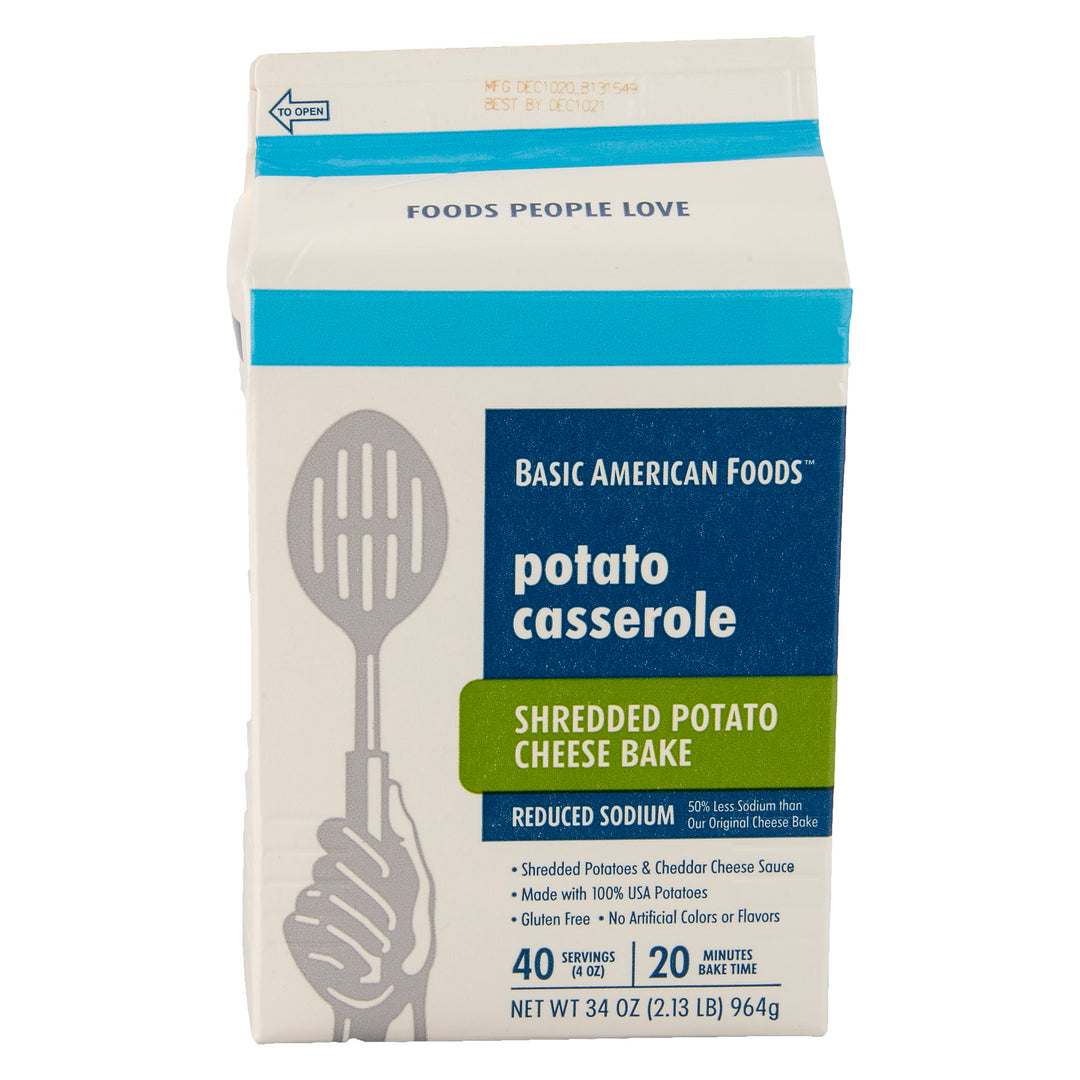 Baf Savory Series Reduced Sodium Shredded Potato Cheese Bake-34 oz.-6/Case