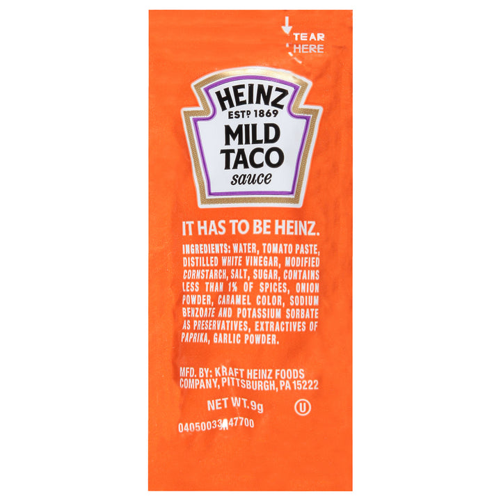 Heinz Single Serve Mild Taco Sauce-3.875 lb.-1/Case