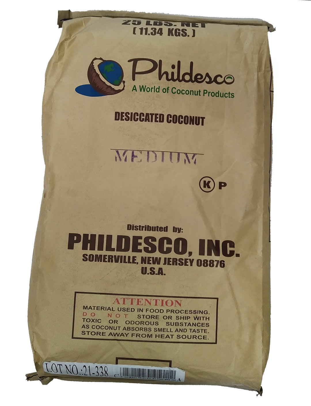 Marx Brothers Desiccated Medium Shredded Coconut-25 lb.