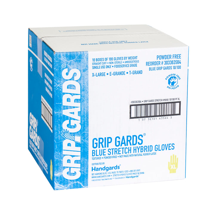 Grip Gards Gloves Stretch Blue Extra Large-100 Each-100/Box-10/Case