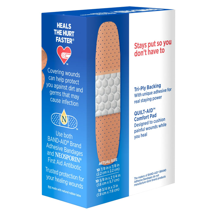 Band Aid Tru-Stay Plastic Bandages Box-30 Count-6/Box-4/Case
