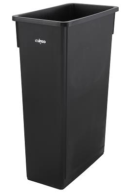 Winco Trash Can Slenders 23 Gallon Black-1 Each