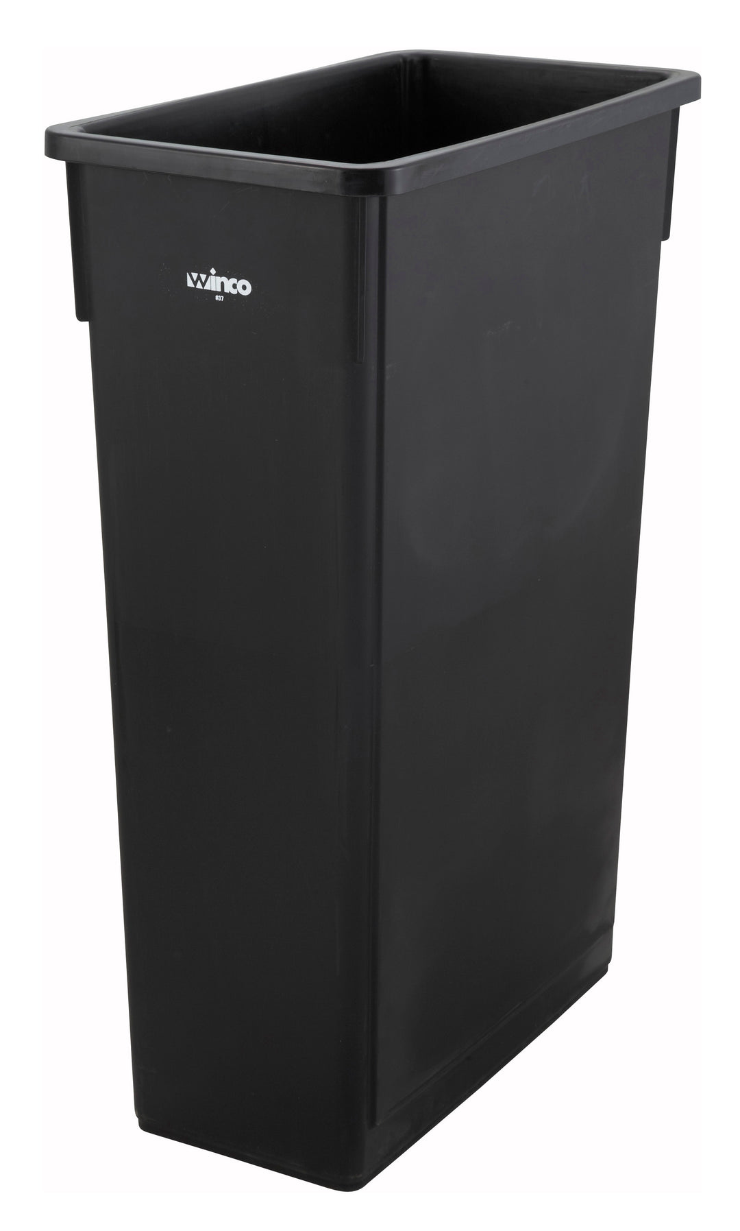 Winco Trash Can Slenders 23 Gallon Black-1 Each