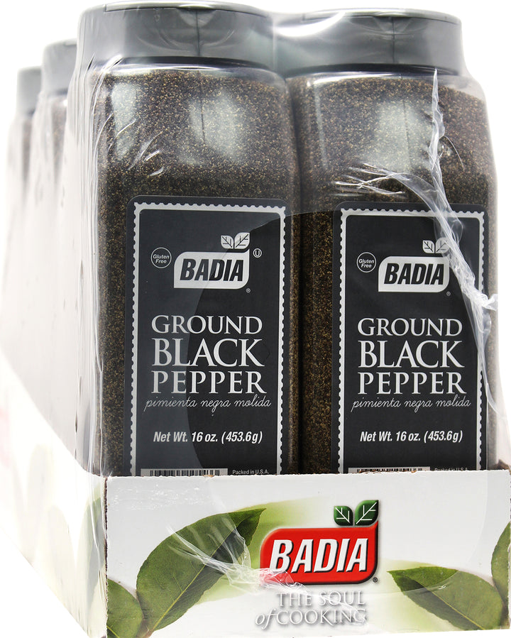 Badia Ground Black Pepper-16 oz.-6/Case