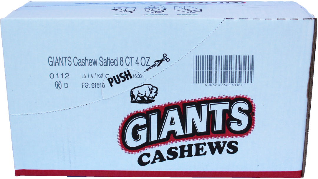 Giant Snack Giants Cashew Salted-4 oz.-8/Case