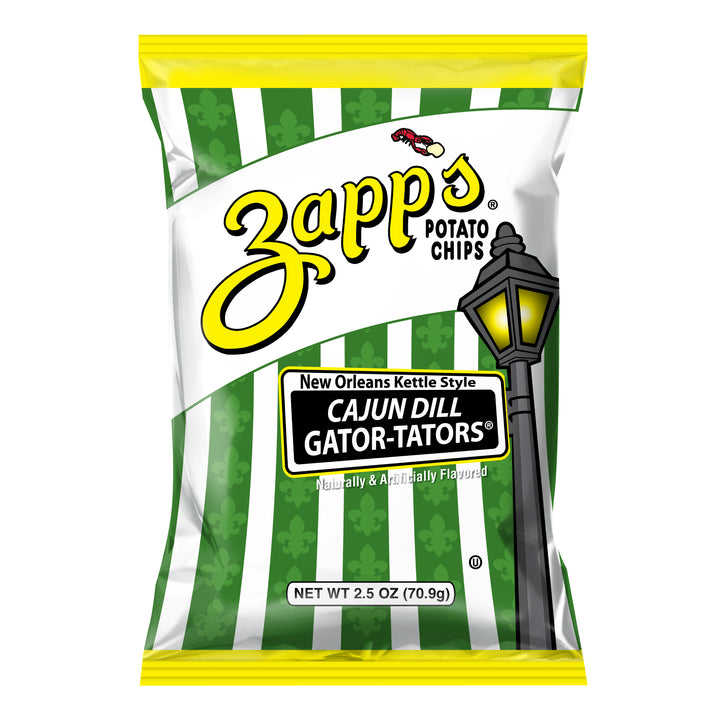 Zapp's Potato Chips Cajun Dill Gtortator Kettle-2.5 oz.-10/Case