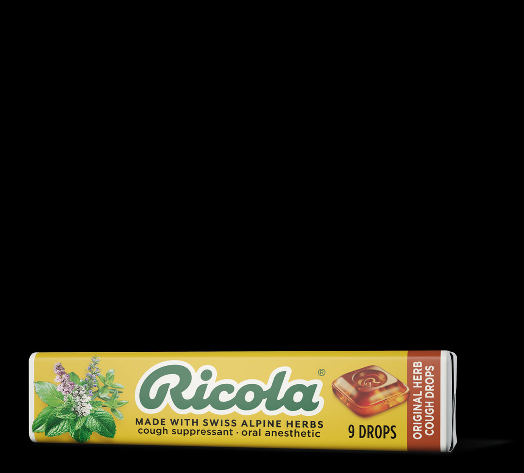 Ricola Original Herb Stick Lozenges-9 Count-20/Box-12/Case