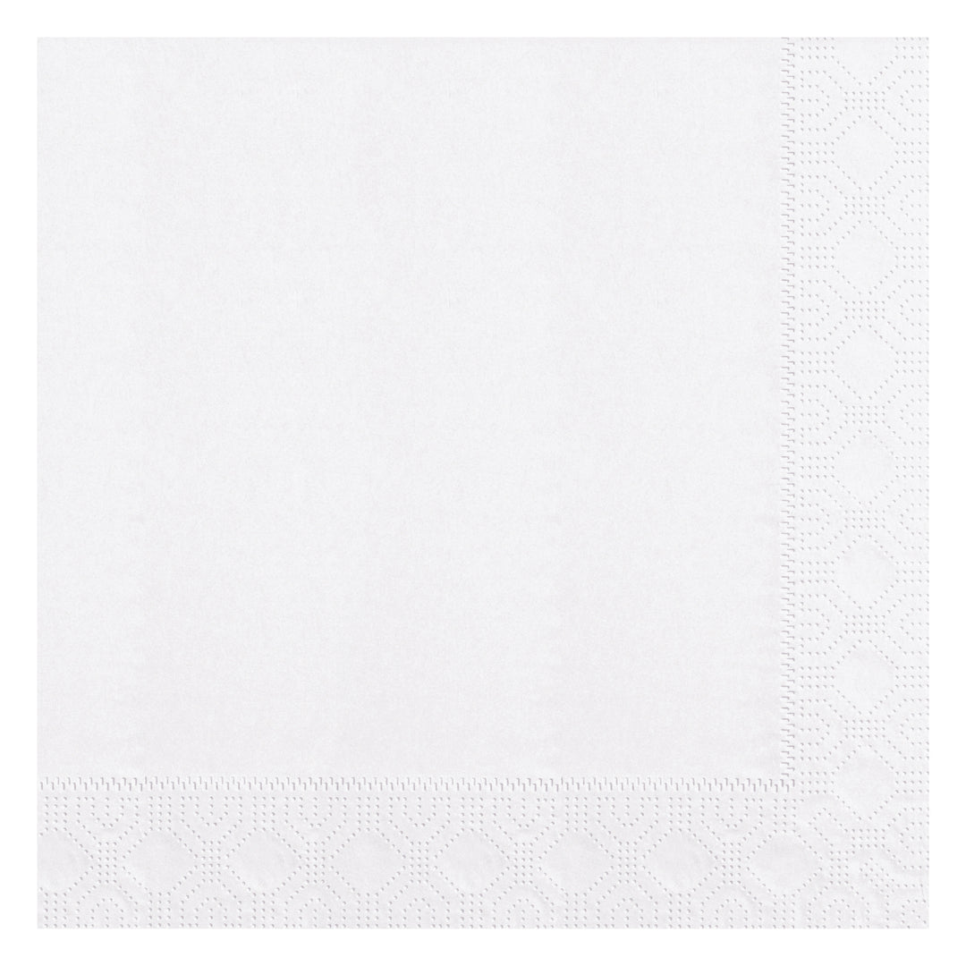 Hoffmaster 17 Inch X 17 Inch 2 Ply 1/4 Fold Regal Embossed White Paper Dinner Napkin-100 Each-12/Case