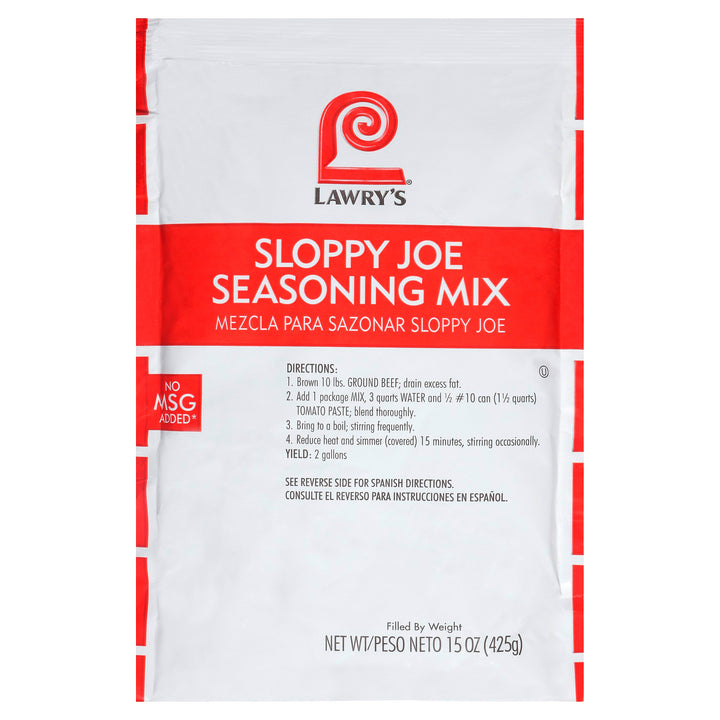 Lawry's Sloppy Joe Seasoning Mix-15 oz.-6/Case