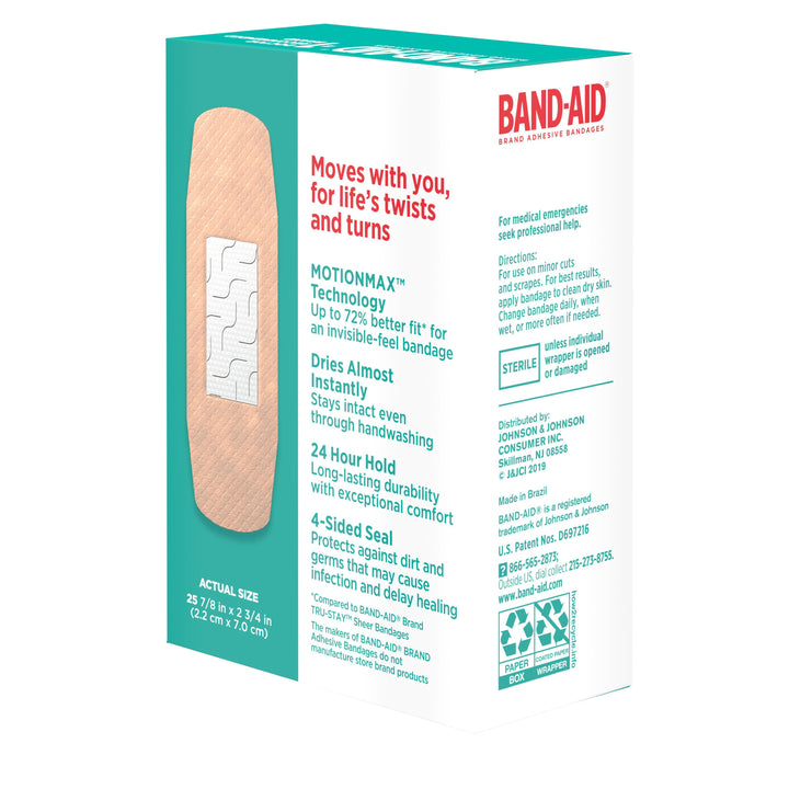 Band Aid Sports Wrap All One Size Bandages Box-25 Count-6/Box-4/Case