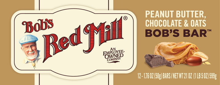 Bob's Red Mill Natural Foods Inc Peanut Butter Chocolate And Oats Bar-1.76 oz.-12/Box-12/Case