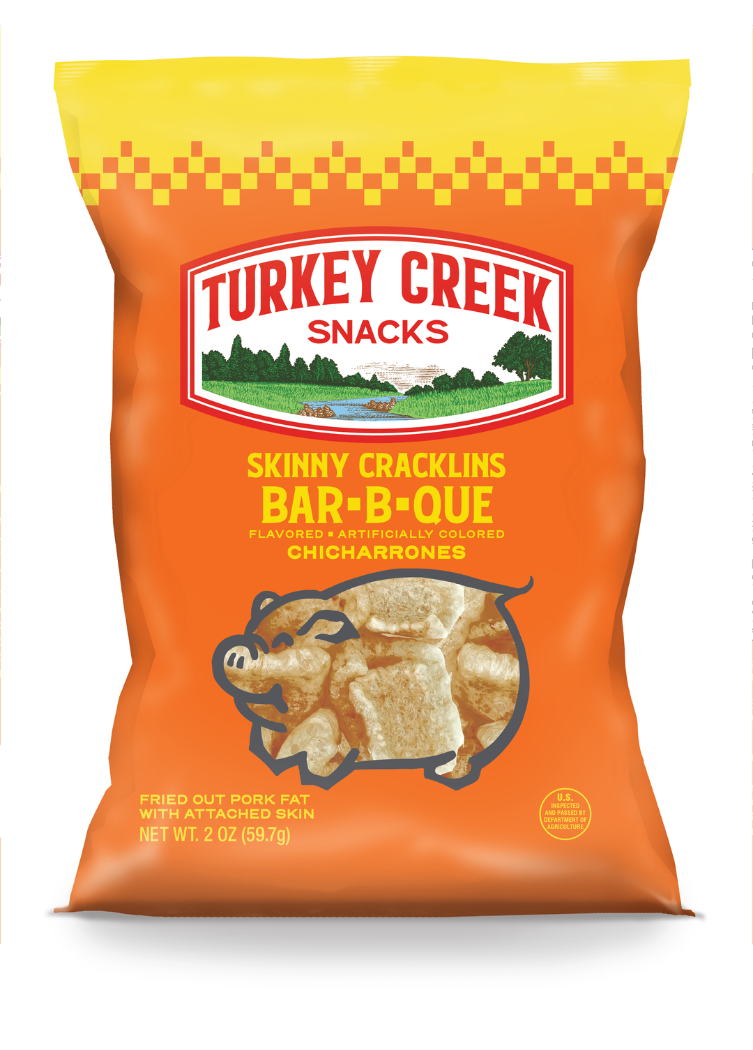 Turkey Creek 2 oz. Box Of Bbq Skinny Cracklins-2 oz.-12/Case