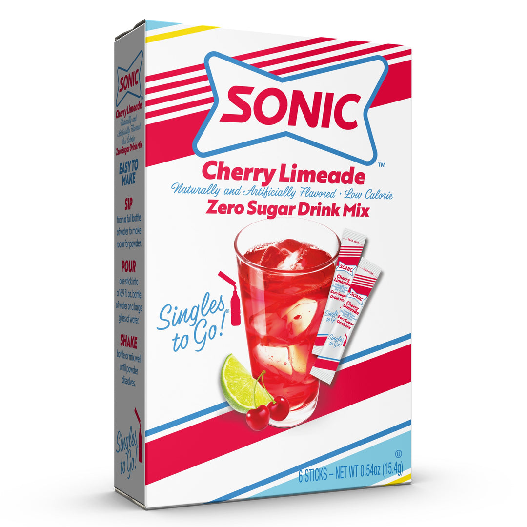 Sonic Cherry Limeade Singles To Go-6 Count-12/Case