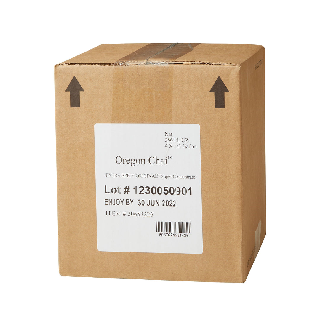 Oregon Chai Extra Spicy Super Concentrate-0.5 Gallon-4/Case