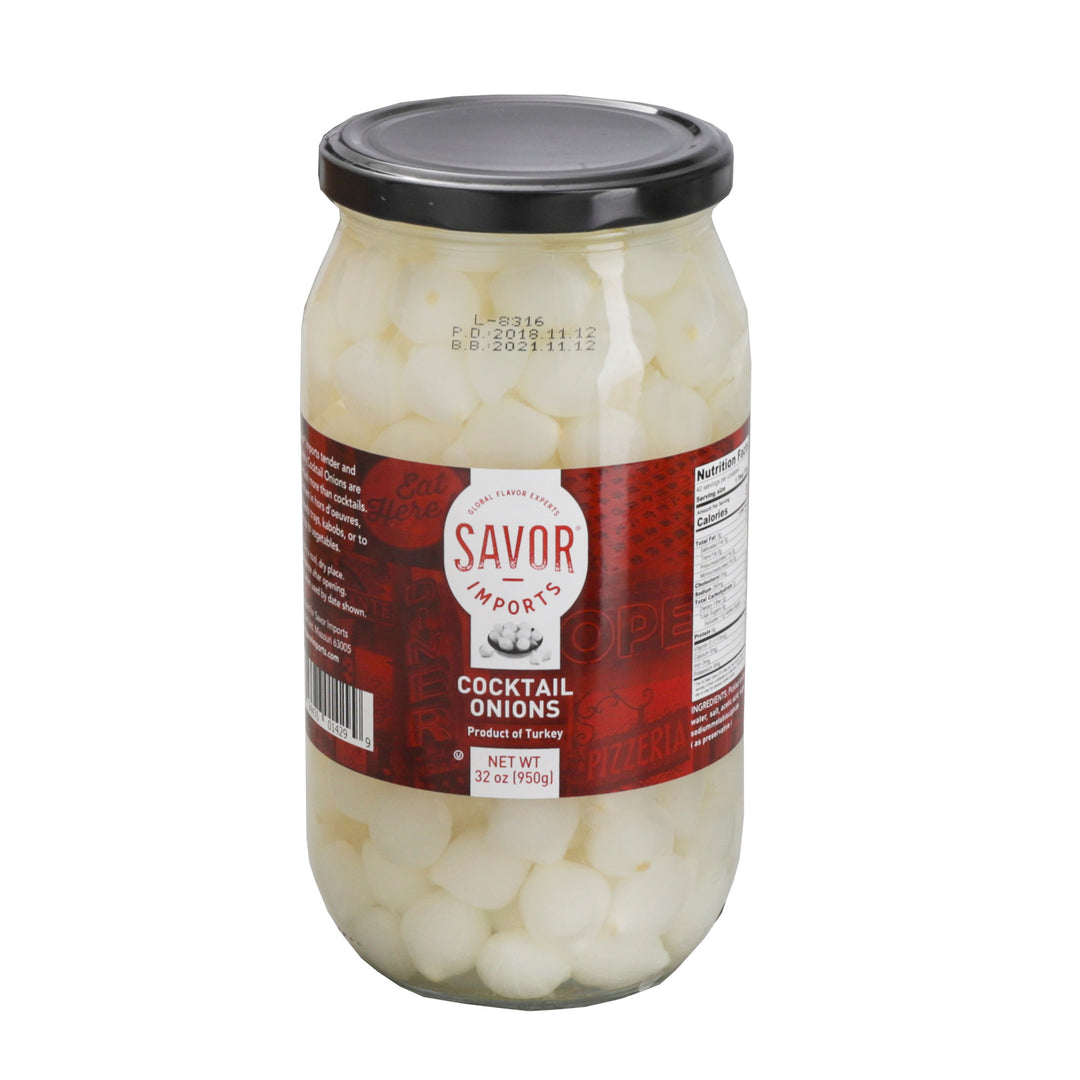 Savor Imports Cocktail Onions-32 oz.-6/Case