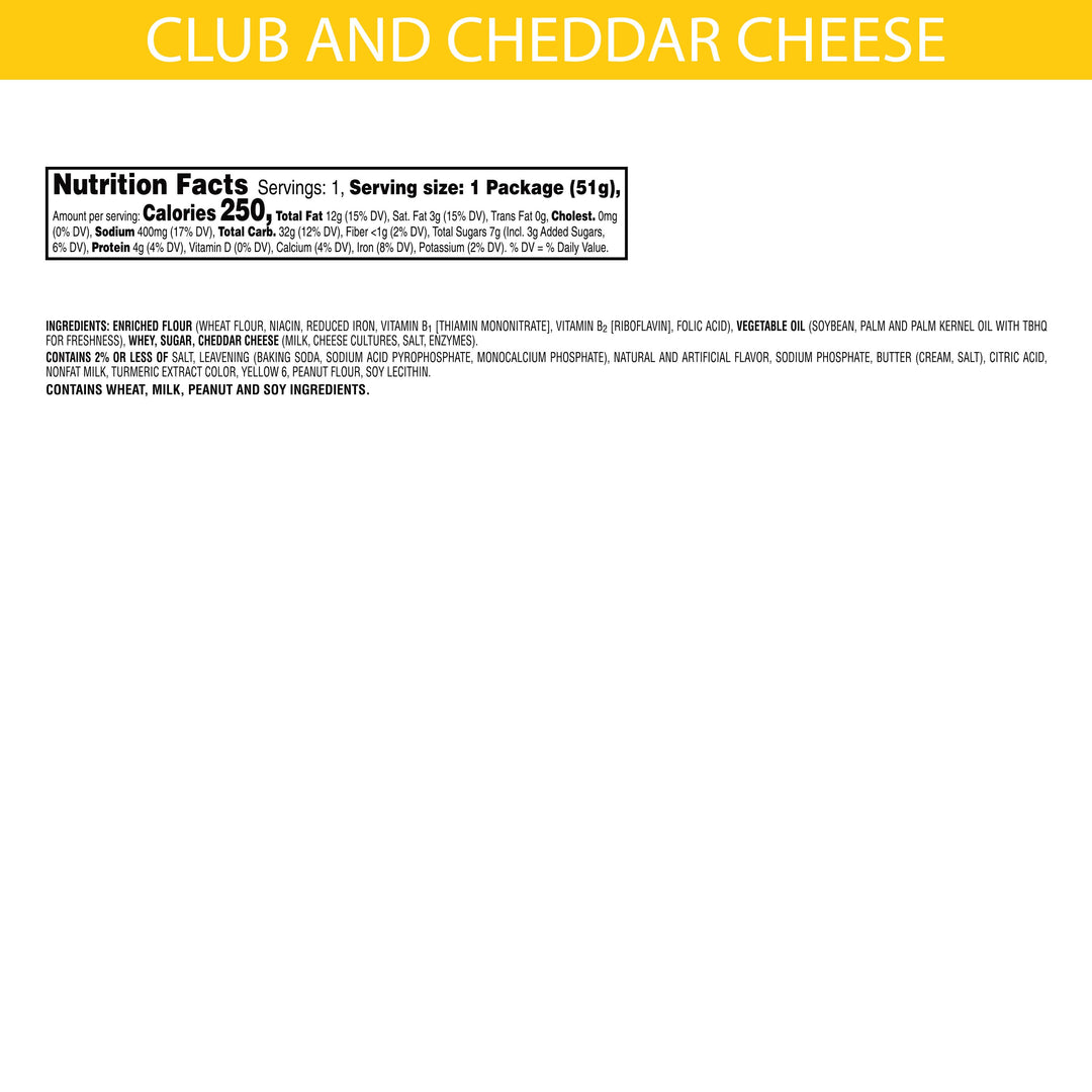 Keebler Club Kings Blend Cheddar Cracker-1.8 oz.-12/Box-12/Case